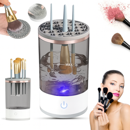Automatische make-up borstel reiniger